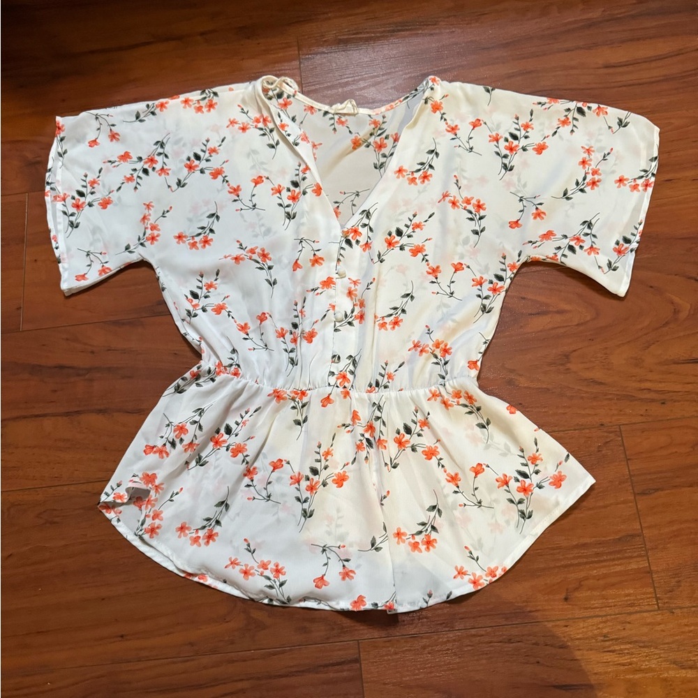 Floral Print Women's Top